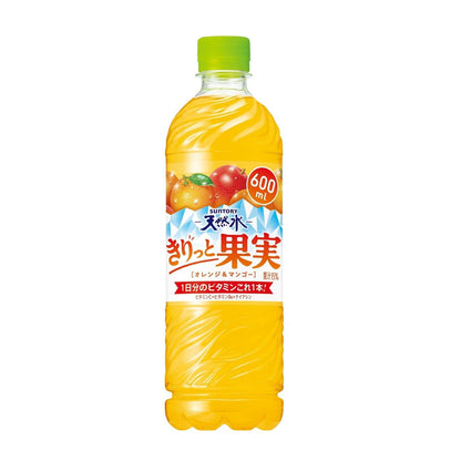 Suntory Natural Water Refreshing Fruit Orange & Mango 600ml