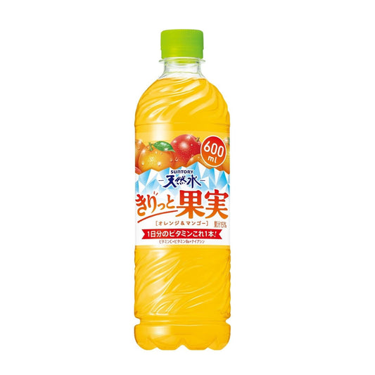 Suntory Natural Water Refreshing Fruit Orange & Mango 600ml