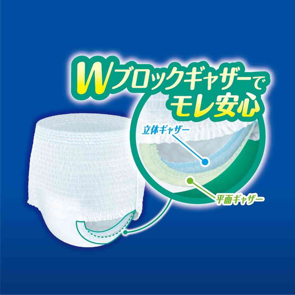 Daio Paper Attento Night Pants, Comfortable Fit, Unisex L, 18 Pieces