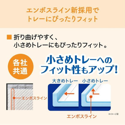 Daio Paper Kimi Omoi Powerful Deodorizing & Antibacterial System Cat Litter Sheets for Multiple Cats 16 Sheets