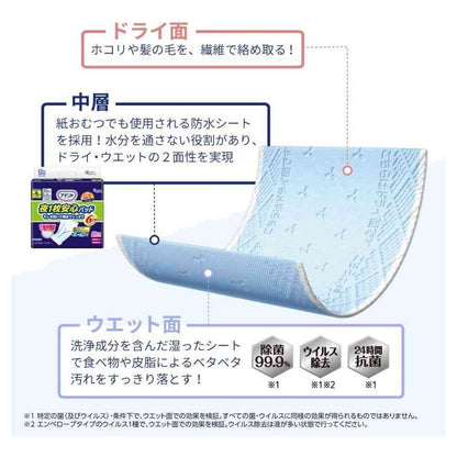 Daio Paper KireKira! Wiper Dry & Wet Sheets 16 Sheets