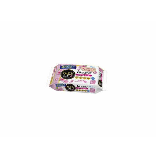 Kirekira! Toilet Cleaner One Sheet Deep Cleaning Sheet Happy Rose Refill 20 Pieces