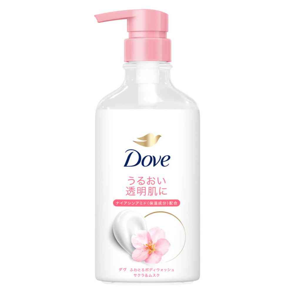 Unilever Dove Creamy Body Wash Sakura & Musk Pump 450g