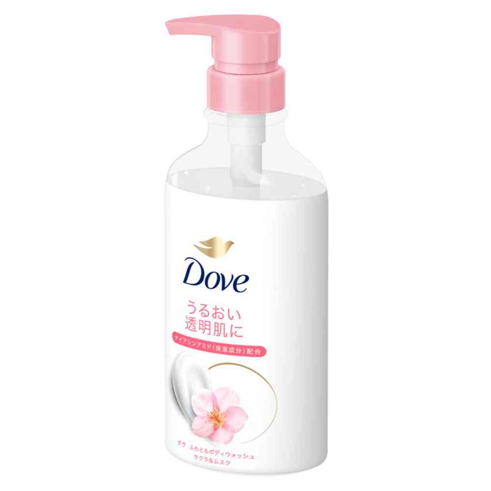 Unilever Dove Creamy Body Wash Sakura & Musk Pump 450g