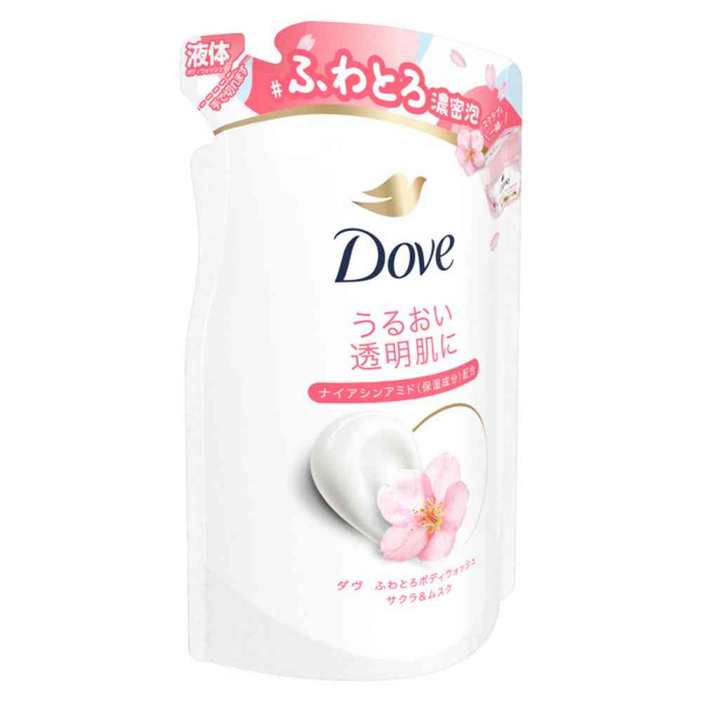 Unilever Dove Creamy Body Wash Sakura & Musk Refill 340g