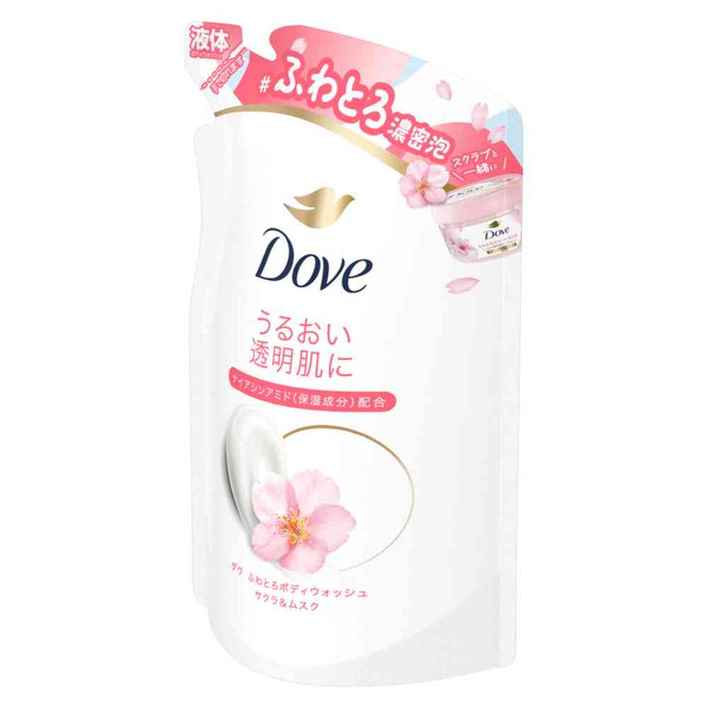 Unilever Dove Creamy Body Wash Sakura & Musk Refill 340g