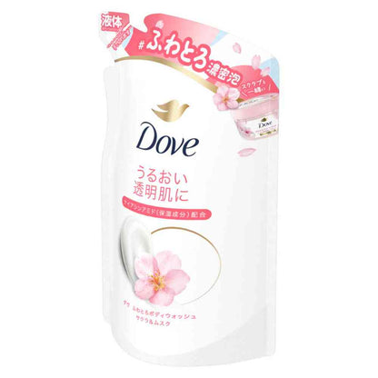 Unilever Dove Creamy Body Wash Sakura & Musk Refill 340g