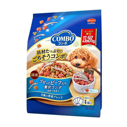 Nihon Pet Food Combo Dog with Chunky Beef 1.7kg