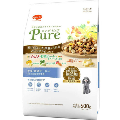 Nihon Pet Food Combo Pure Dog with Vegetables & Selected Cheese 300g x 2 Bags