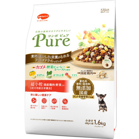 Nihon Pet Food Combo Pure Dog Extra Small 1.6kg