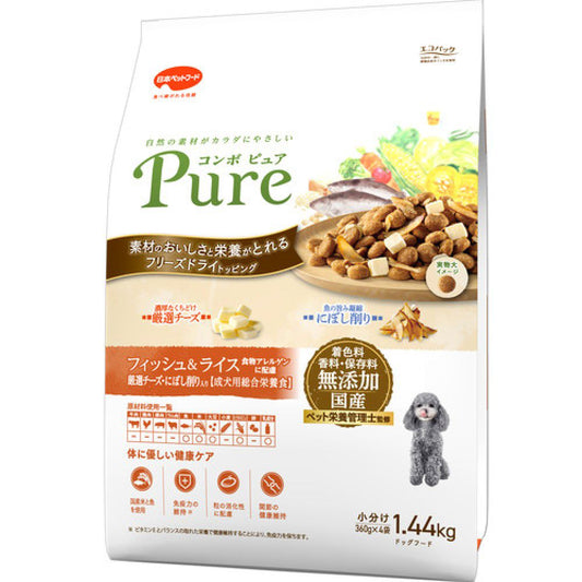 Nihon Pet Food Combo Pure Dog Fish & Rice 1.44kg