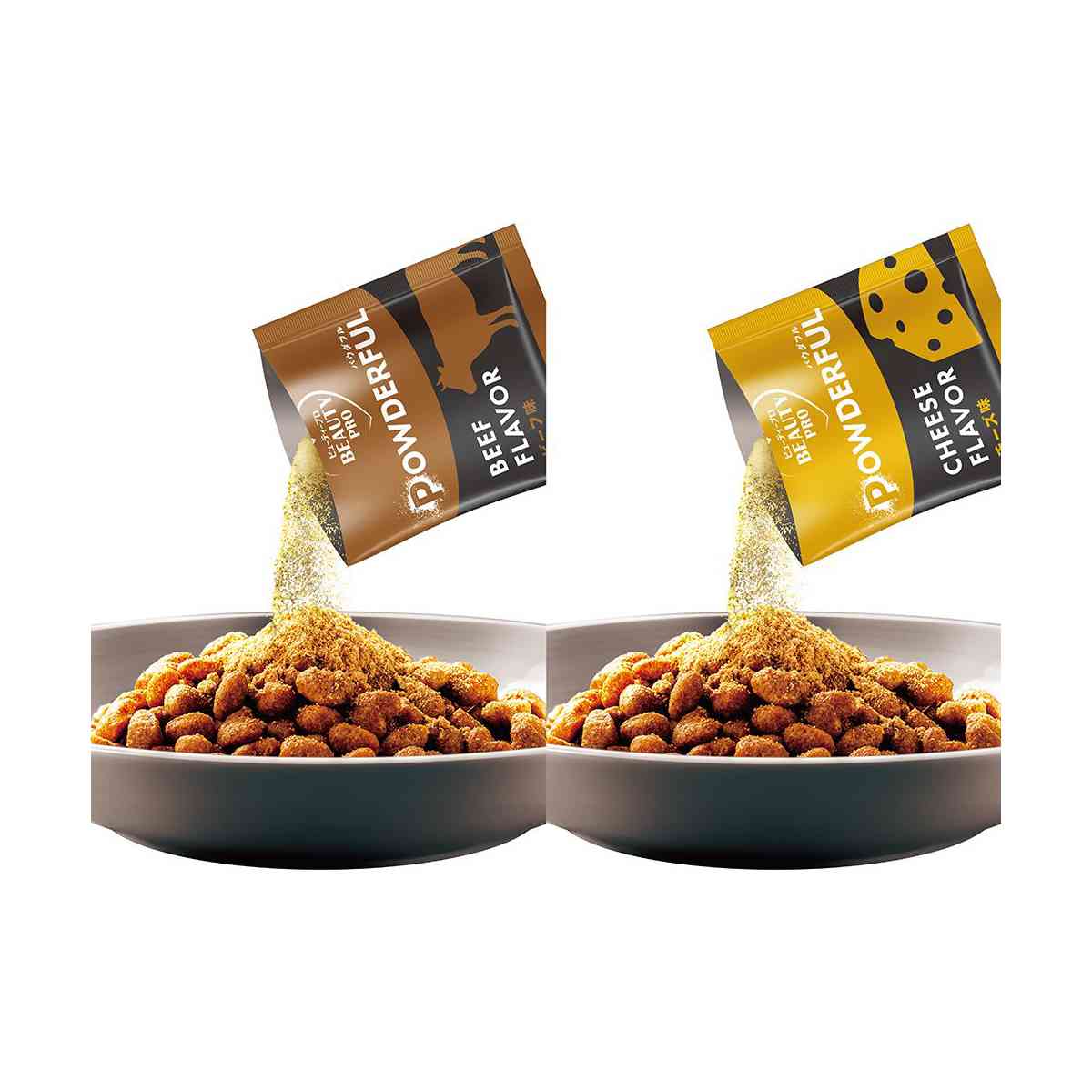 Nihon Pet Food Beauty Pro Dog Powderful for Adult Dogs with Beef and Cheese Powder 300g x 6 Bags + 6g x 6 Packs