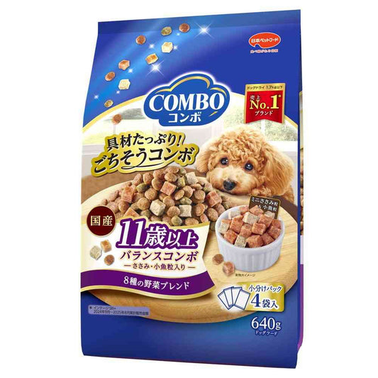 Nihon Pet Food Combo Dog 11 Years and Older 640g (160g x 4 bags)