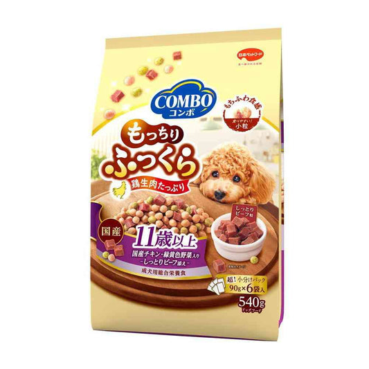 Nihon Pet Food Combo Dog Mochi Fuwari for 11 Years and Older 540g (90g x 6 bags)