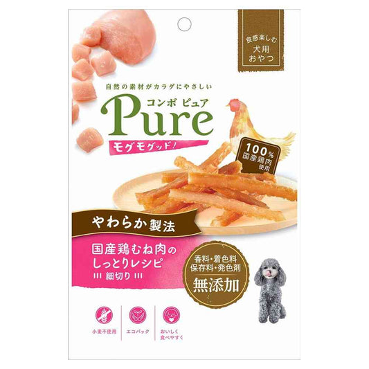 Nihon Pet Food Combo Pure Dog Mogu Mogu! Domestic Chicken Breast Soft Recipe Shredded 50g