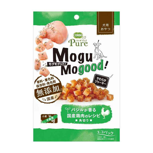Nihon Pet Food Combo Pure Dog Mogu Mogu! Basil Flavored Domestic Chicken Recipe Cubes 50g