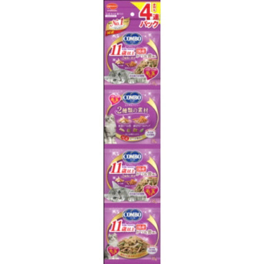Combo Pack Hairball Formula for Cats 11 Years and Older with Bonito Flakes 140g