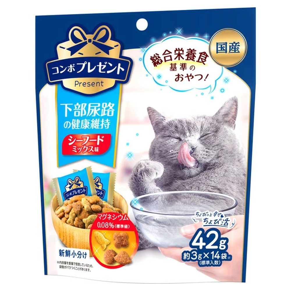 Nihon Pet Food Combo Present Cat Treats Lower Urinary Tract Health 42g (3g x 14 bags)