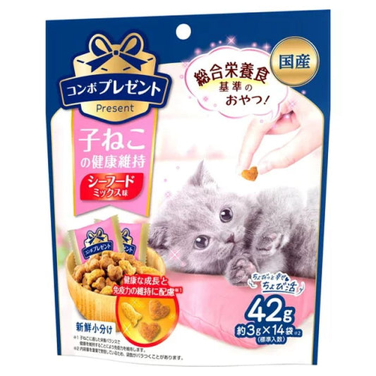 Nihon Pet Food Combo Present Cat Treats for Kitten Health Maintenance 42g (3g x 14 Packs)