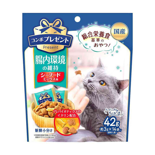 Nihon Pet Food Combo Present Cat Treats for Maintaining Gut Health 42g (3g x 14 Bags)