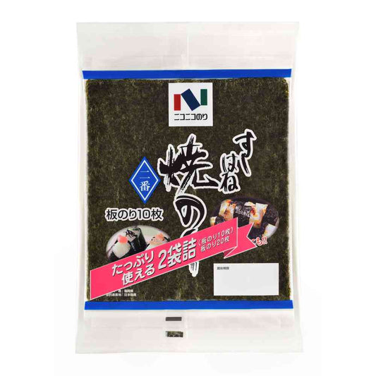 Nikoniko Nori Sushi Wraps No. 2 10 Sheets x 2 Bags