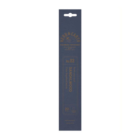 Nihon Kodo H&E Bamboo Incense 03 Sandalwood 20 Sticks
