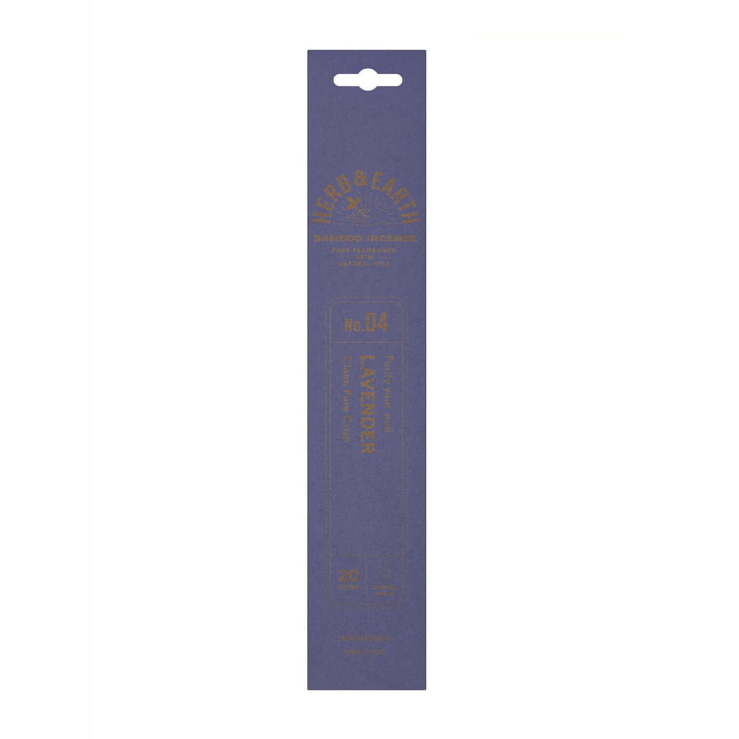 Nihon Kodo H&E Bamboo Incense 04 Lavender 20 Sticks