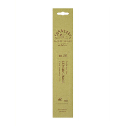 Nihon Kodo H&E Bamboo Incense 09 Lemongrass 20 Sticks