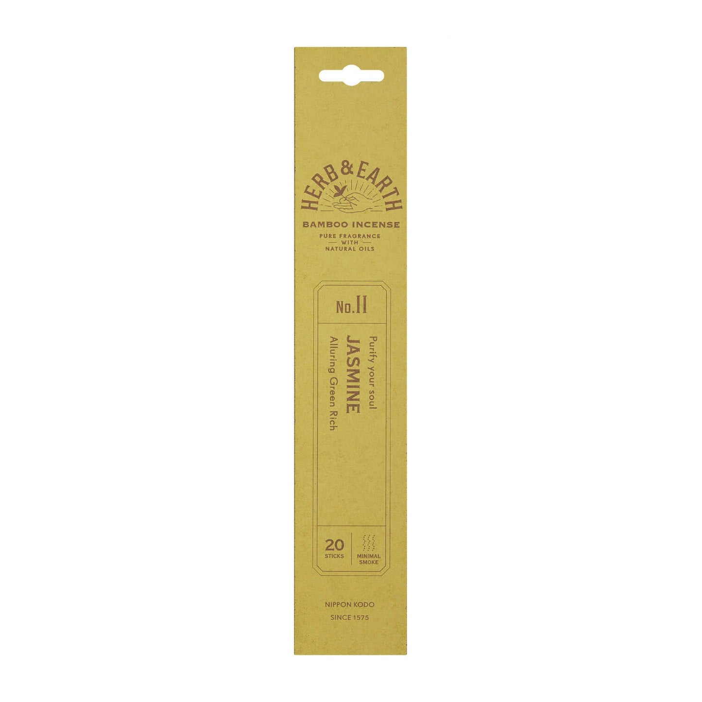 Nihon Kodo H&E Bamboo Incense 11 Jasmine 20 Sticks