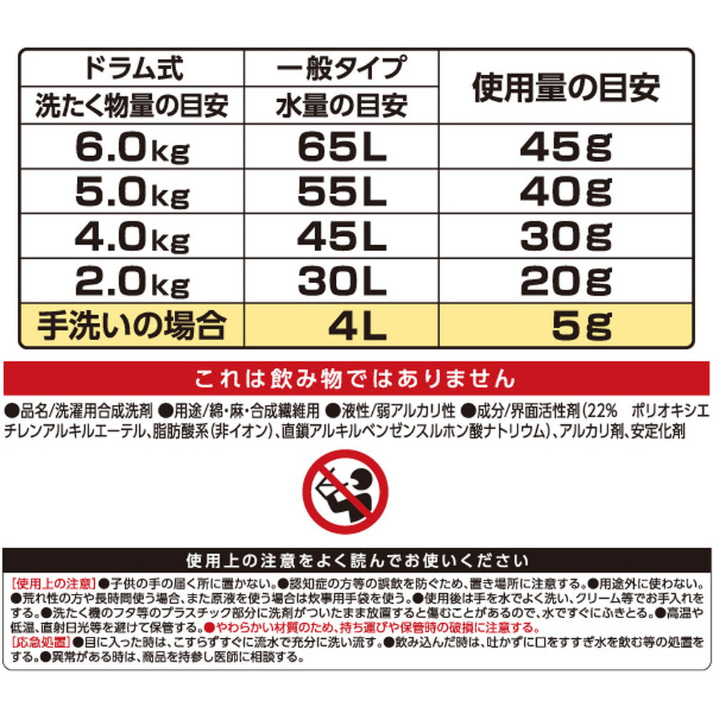 NS Fafa Japan WORKERS Liquid Detergent Refill 4500g