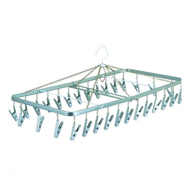 Nishida Square Hanger Dima with 30 Clips Silver
