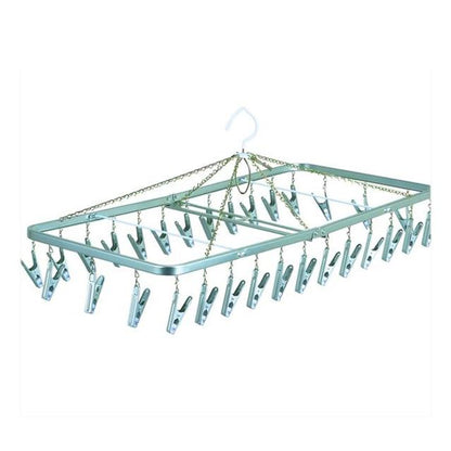 Nishida Square Hanger Dima with 30 Clips Silver