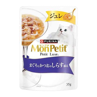 Mon Petit Pluch Luxe Pouch Jelly Tuna and Bonito with Shirasu 35g