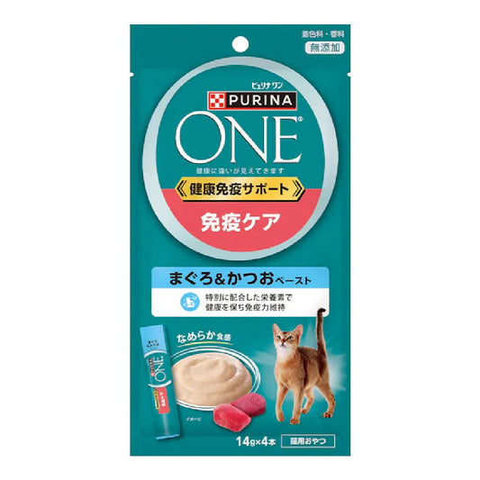 Purina One Cat Treats Health Immune Support Tuna & Bonito Paste 56g