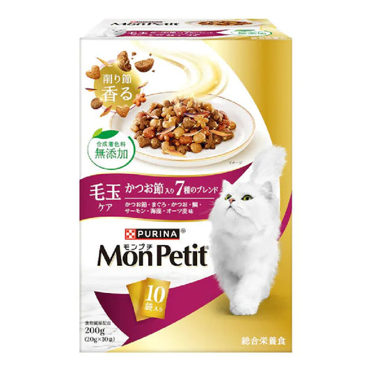 Mon Petit Box Hairball Care with Bonito Flakes 7-Blend 200g