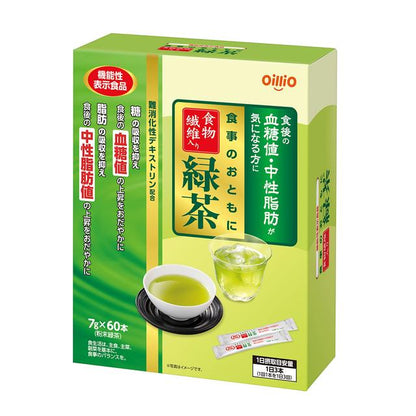 Nissin Green Tea with Dietary Fiber 7g x 60 Sticks