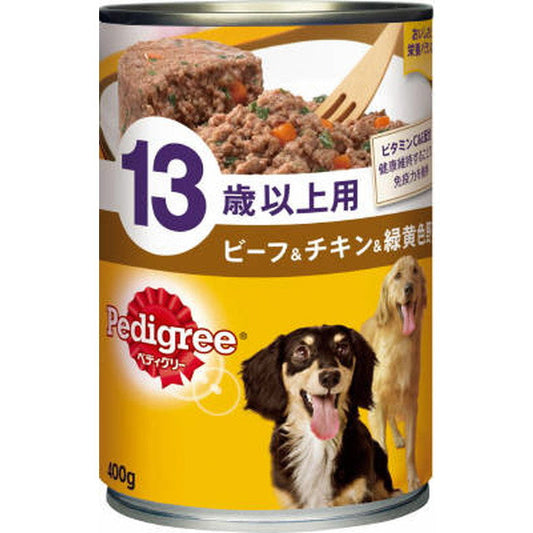 P132 Pedigree 13+ Beef & Chicken & Vegetables 400g