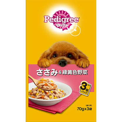 PWP7 Pedigree Adult Chicken & Vegetables 70g x 3 Bags