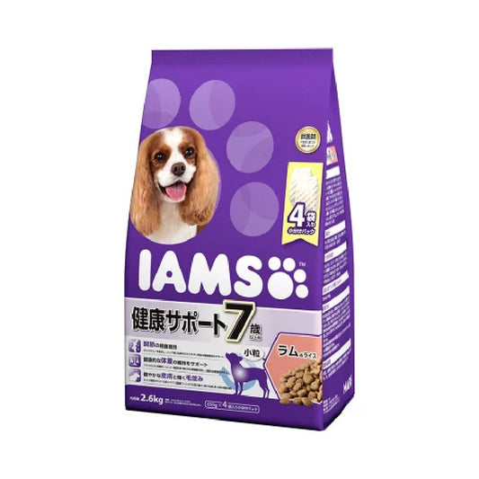 Mars Iams Dog 7 Years and Older Health Support Lamb & Rice Small Kibble 2.6kg