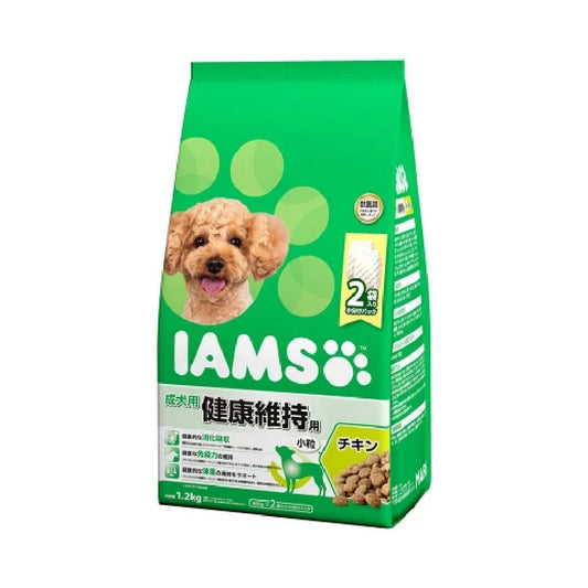 Mars Iams Dog Adult Health Maintenance Chicken Small Kibble 1.2kg