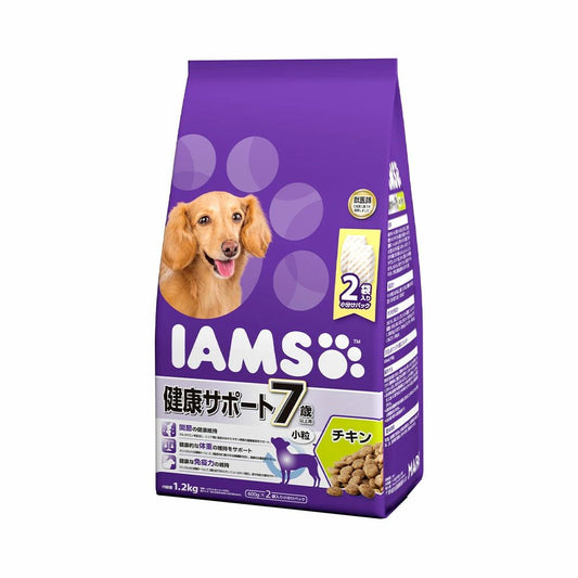 Mars Iams Dog 7 Years and Older Health Support Chicken Small Kibble 1.2kg