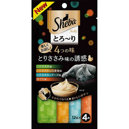 Mars Japan Limited Sheba Melty Treats 4 Flavors Chicken Fillet Temptation 12g x 4 Sticks