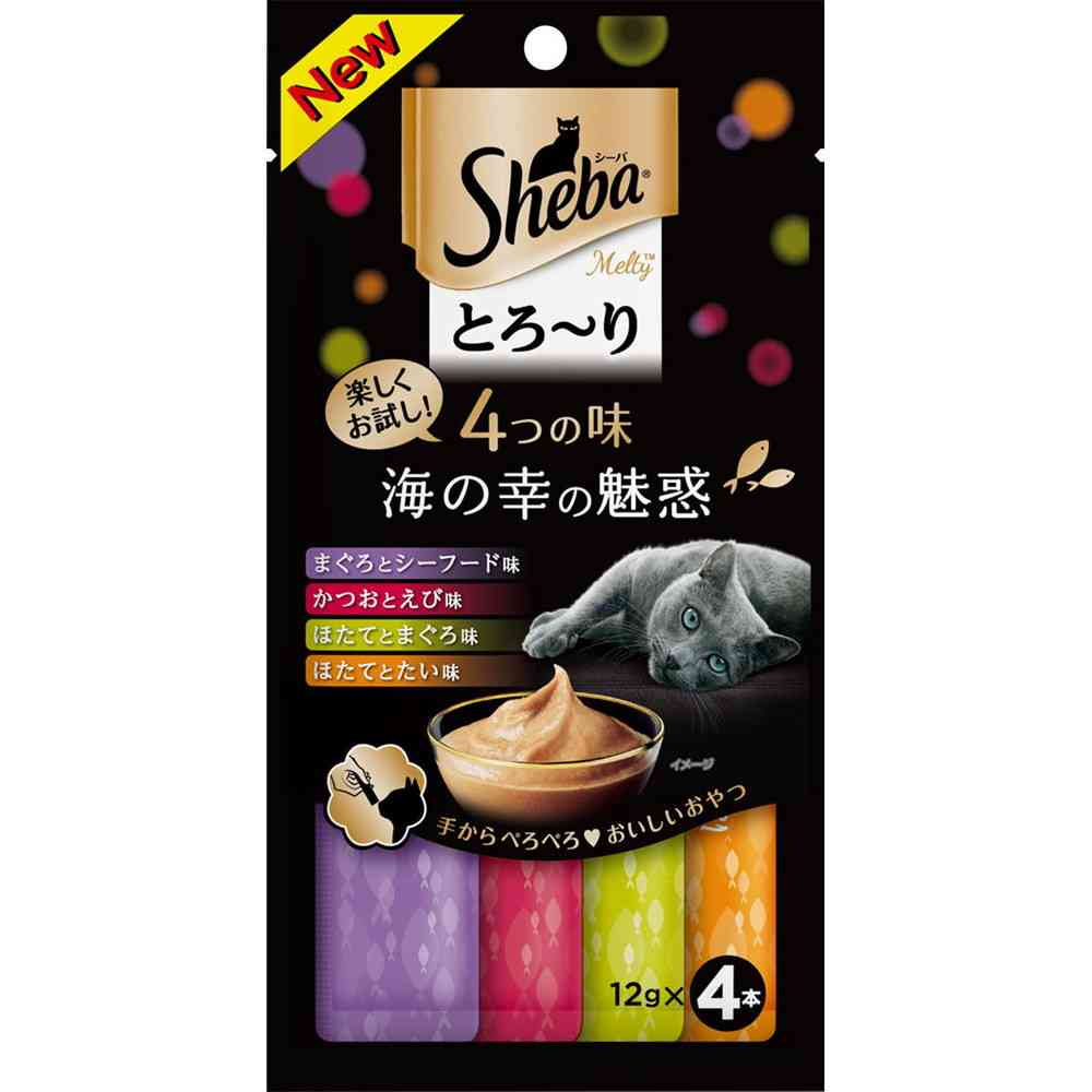 Mars Japan Limited Sheba Melty Treats 4 Flavors Seafood Selection 12g x 4