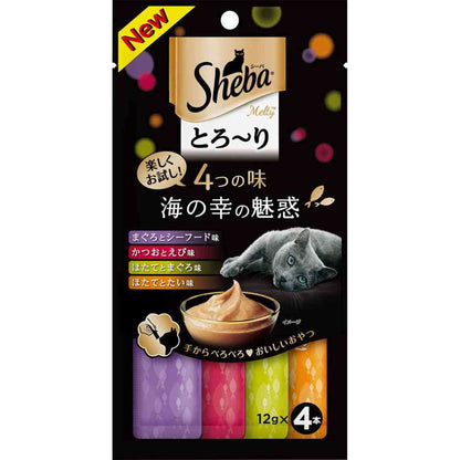 Mars Japan Limited Sheba Melty Treats 4 Flavors Seafood Selection 12g x 4