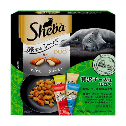 Mars Japan Limited Sheba Duo Travel Sheba Luxurious Cheese Flavor Fish and Cheese Journey 200g