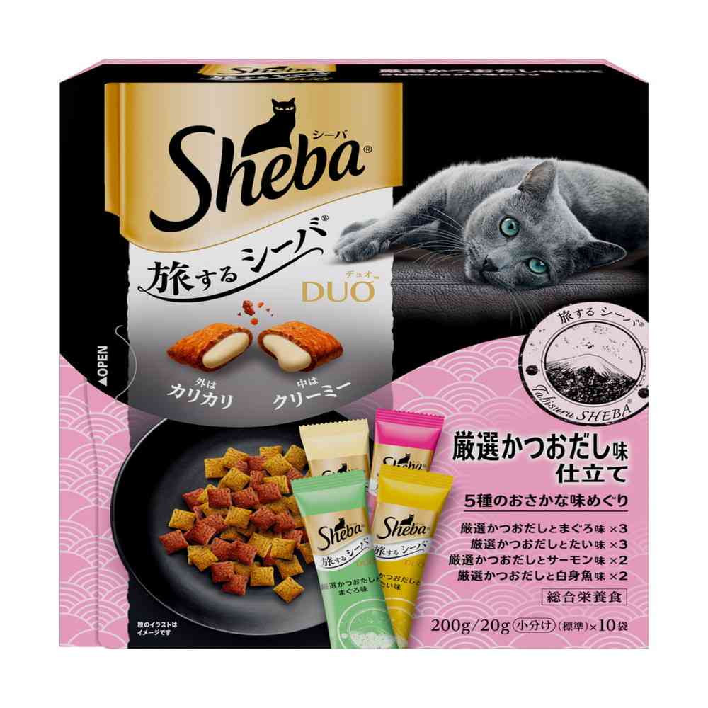 Mars Japan Limited Sheba Duo Traveling Sheba Select Bonito Broth Flavor 5 Fish Variety 200g