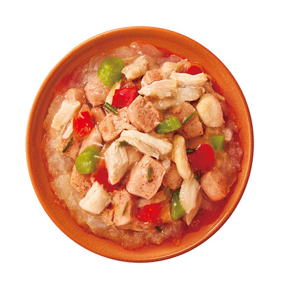 Mars Japan Limited Caesar Natural Recipe Steamed Chicken Breast, Selected Beef & Bell Pepper, Green Beans 60g