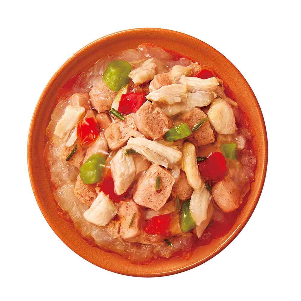 Mars Japan Limited Caesar Natural Recipe Steamed Chicken Breast, Selected Beef & Bell Pepper, Green Beans 60g x 4 Bags