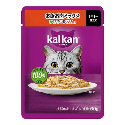 Mars Calcan Pouch, Fish & Meat Mix with Tuna & Bonito, 60g