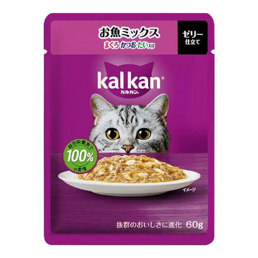 Mars Calcan Pouch Fish Mix Tuna and Bonito 60g